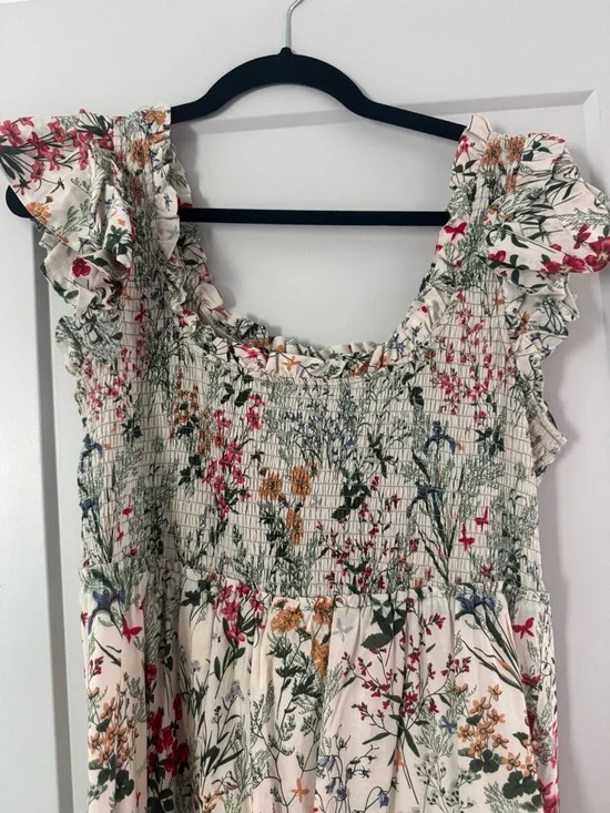 Tuckernuck Floral Midi Dress - size Large - Picture 2 of 6